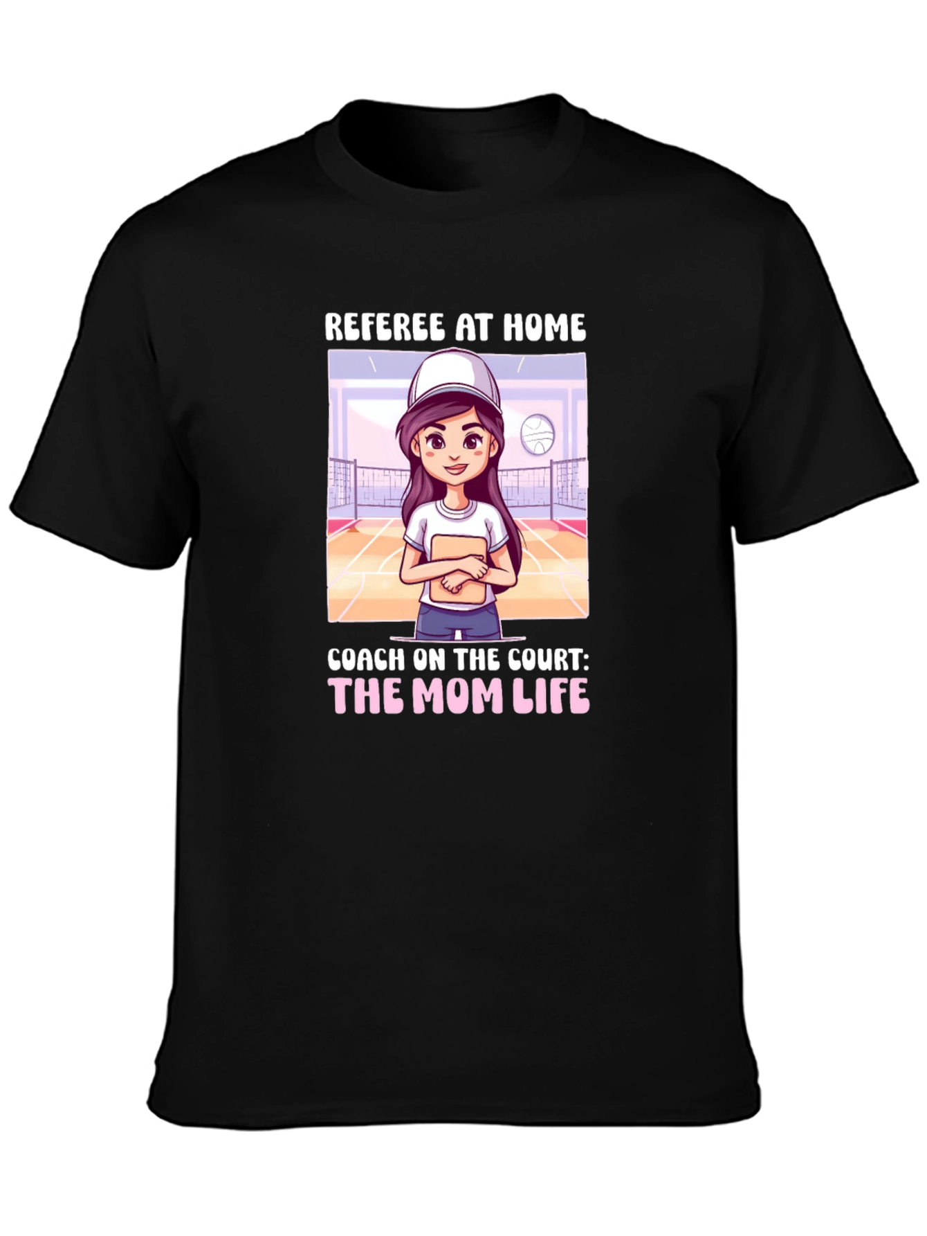 Referee At Home T-Shirt: Mom Life Coach Tee
