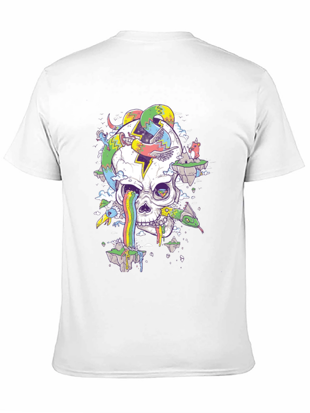 Psychedelic Skull T-Shirt: Mind-Bending Graphic Tee