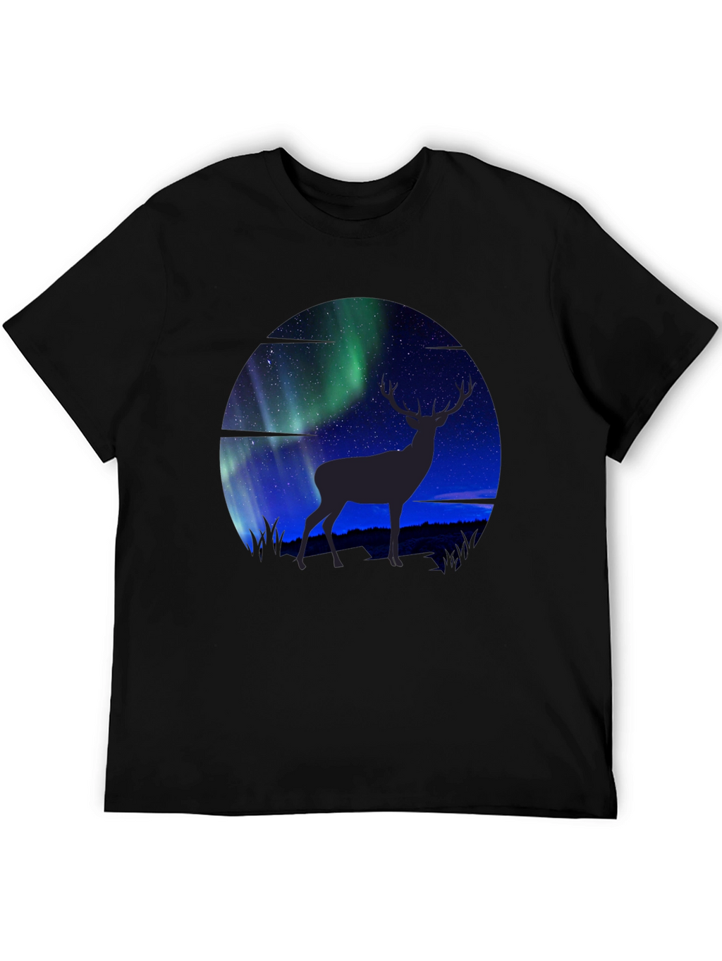Aurora Deer Graphic T-Shirt