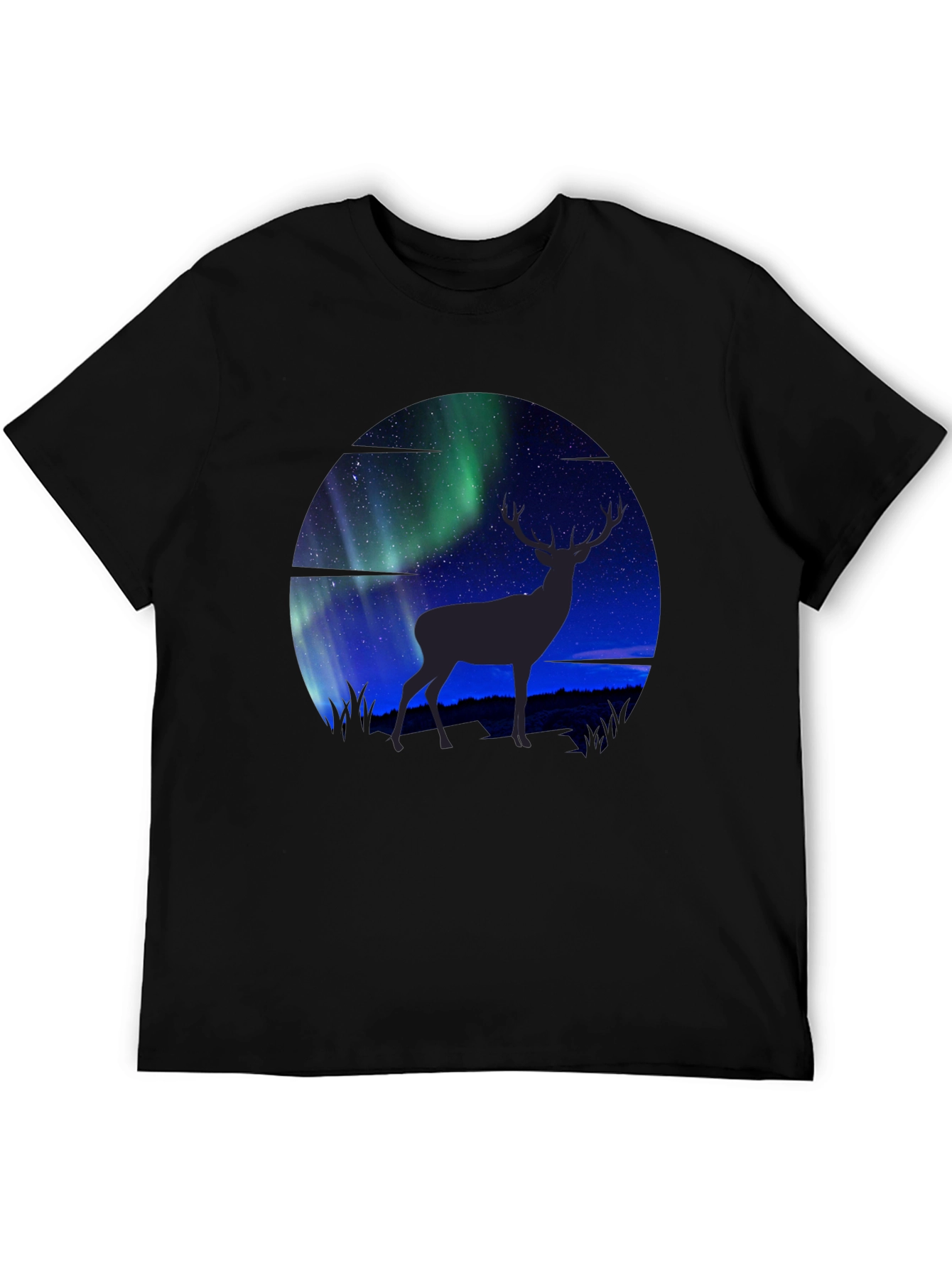 Aurora Deer Graphic T-Shirt