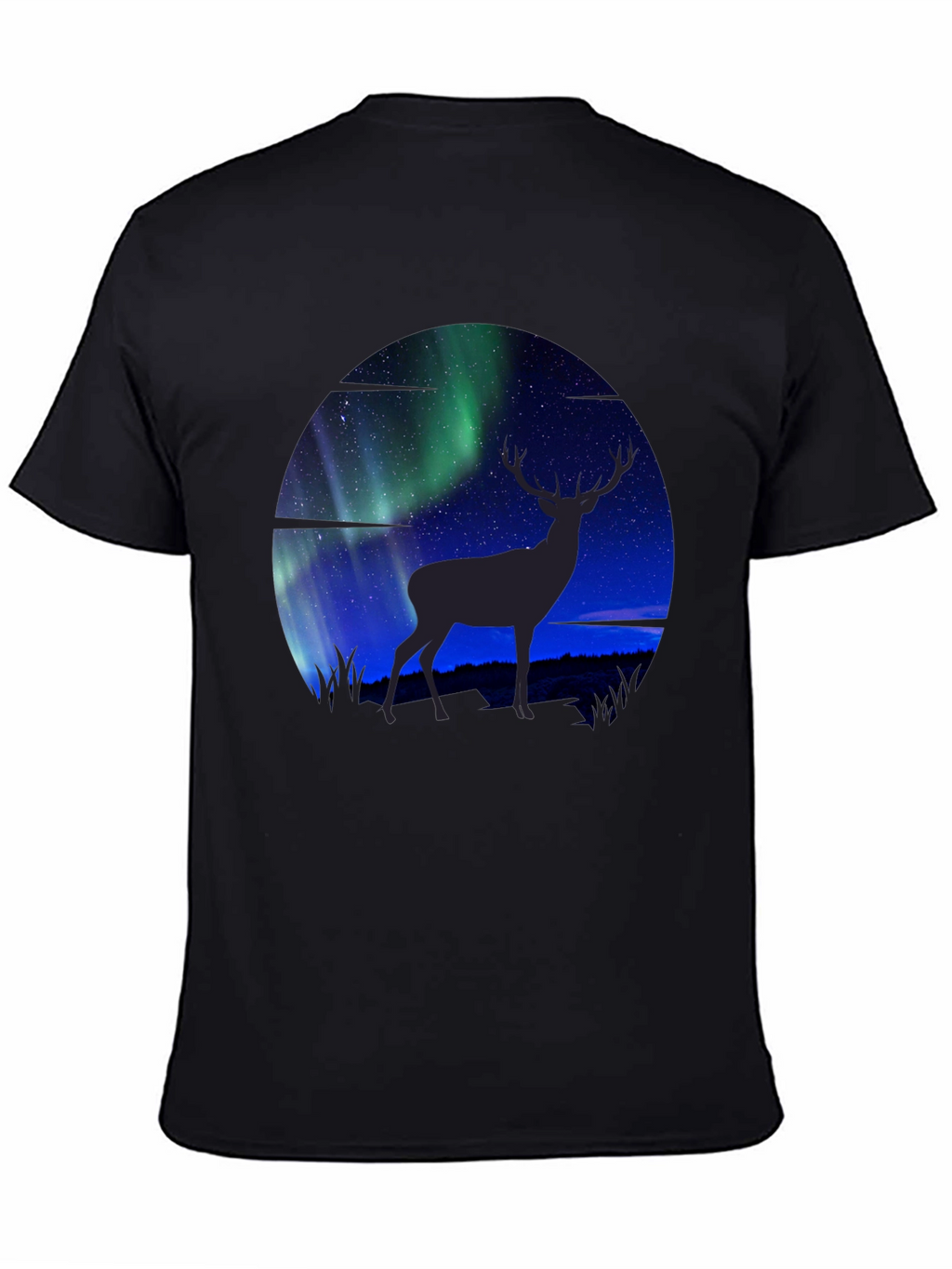 Aurora Deer Graphic T-Shirt