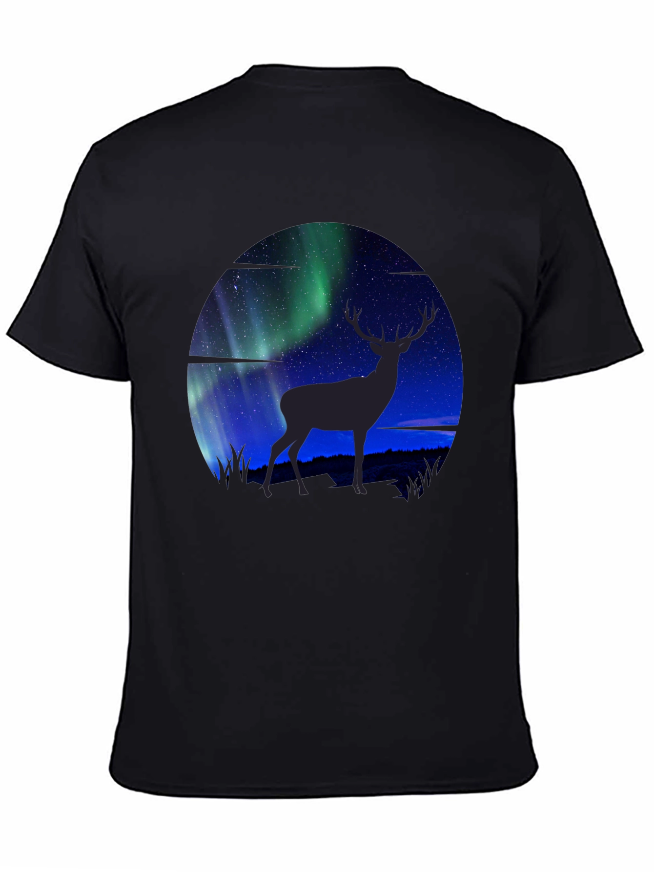Aurora Deer Graphic T-Shirt
