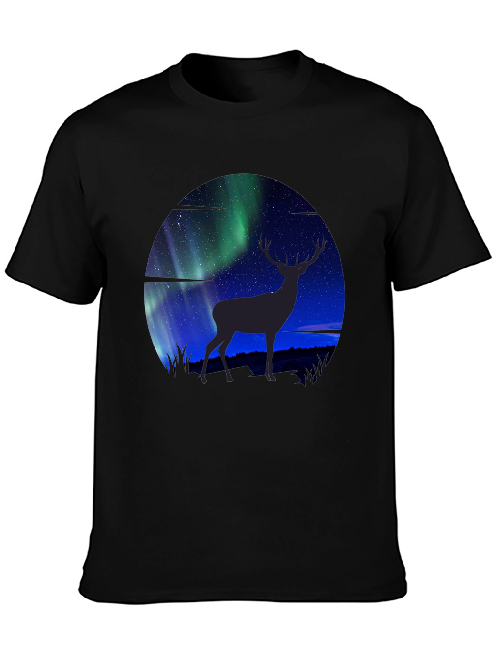Aurora Deer Graphic T-Shirt