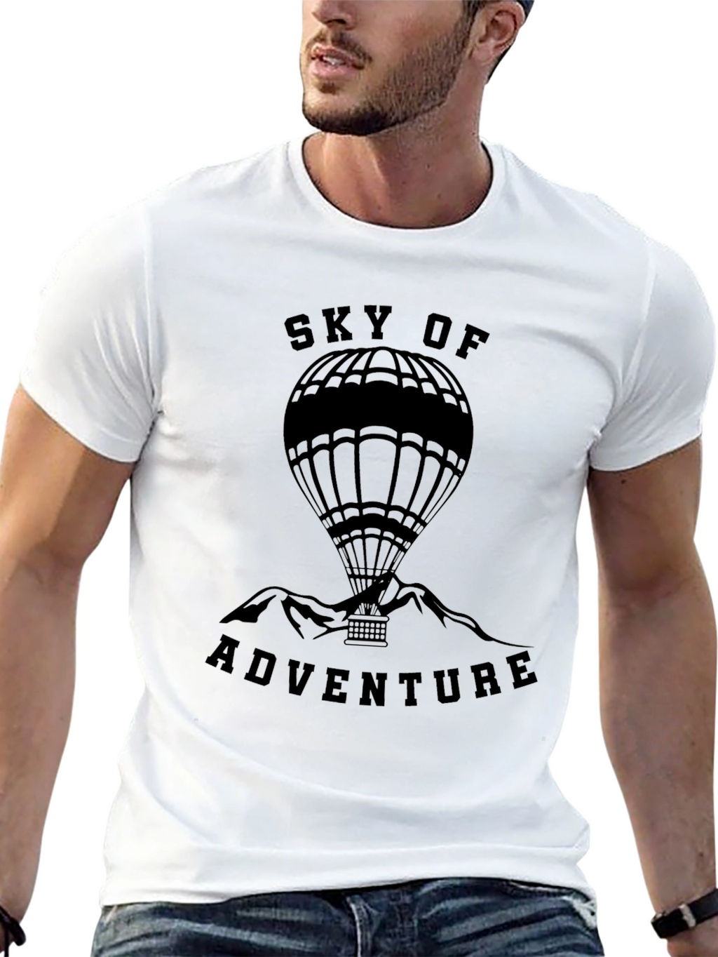 Sky of Adventure Hot Air Balloon Graphic Tee