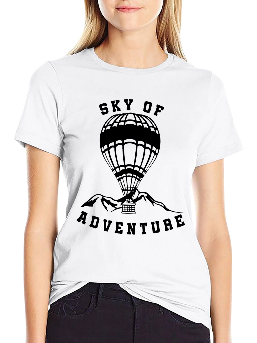 Sky of Adventure Hot Air Balloon Graphic Tee