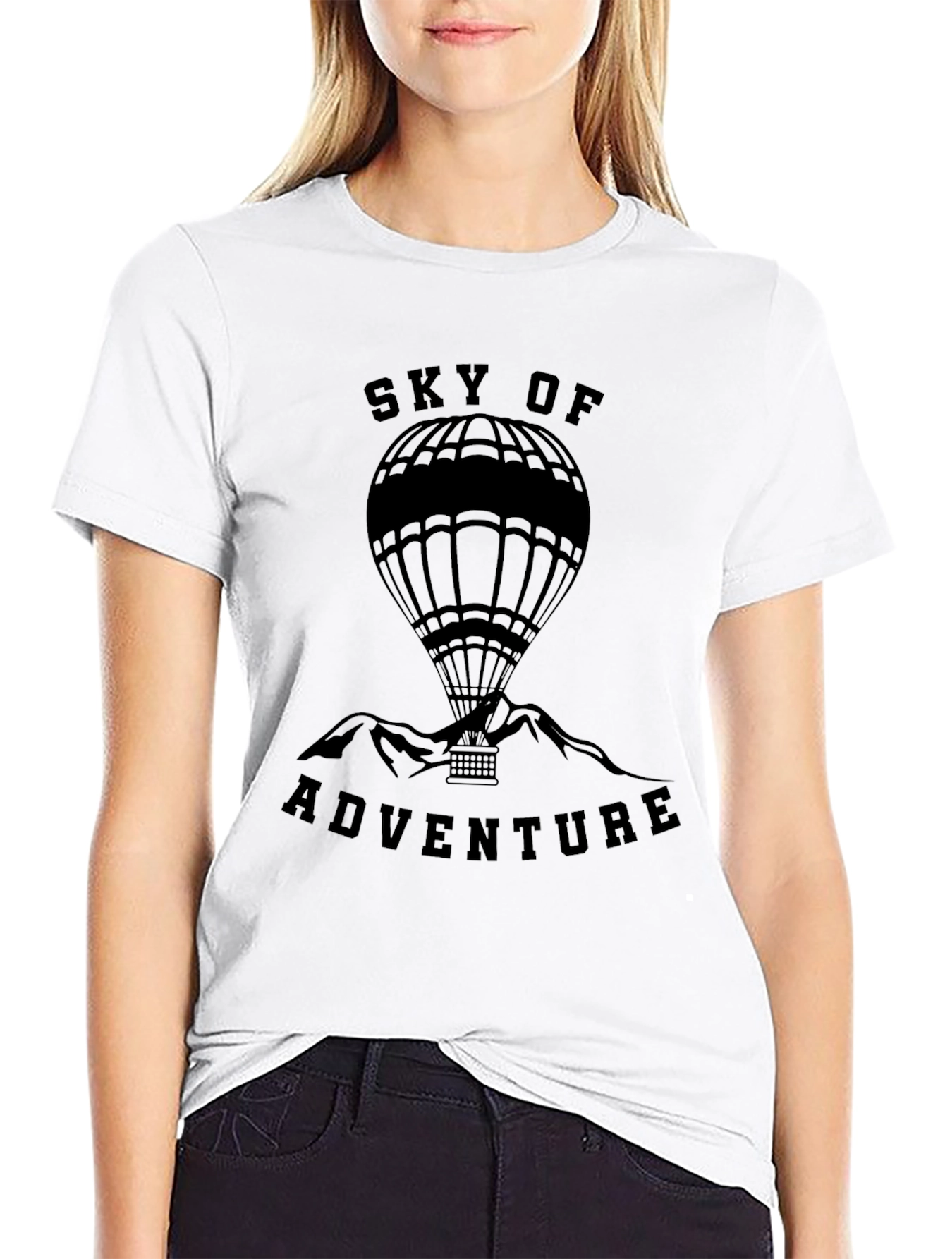 Sky of Adventure Hot Air Balloon Graphic Tee