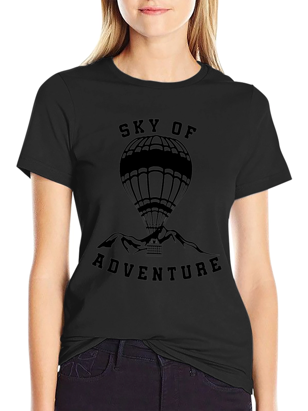 Sky of Adventure Hot Air Balloon Graphic Tee