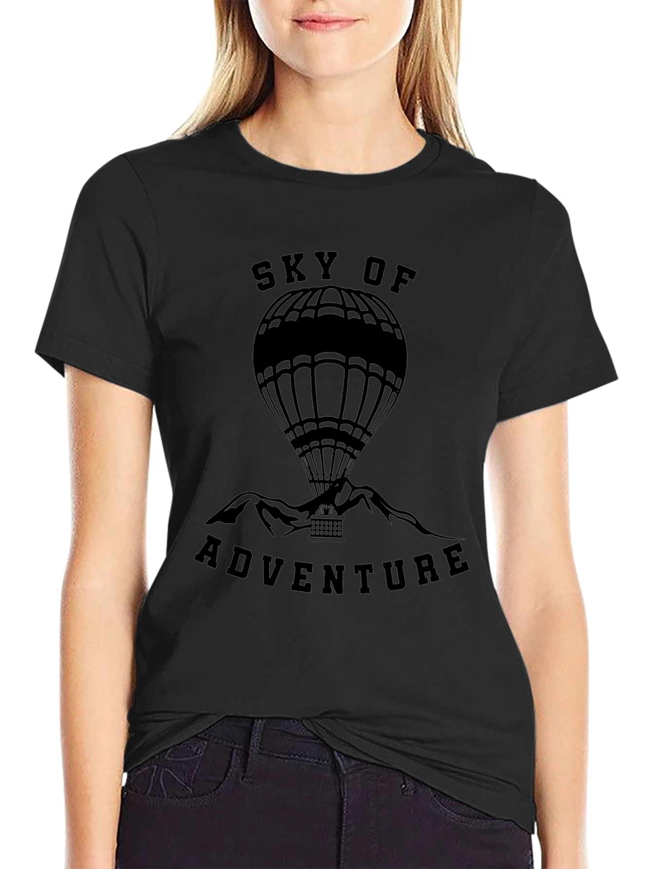 Sky of Adventure Hot Air Balloon Graphic Tee