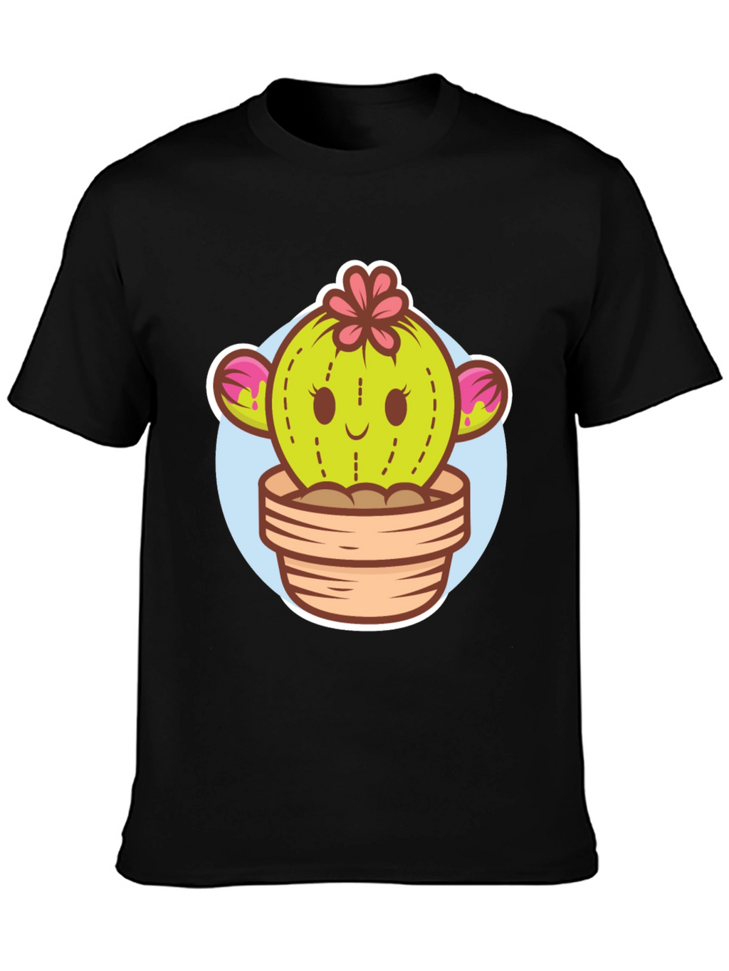 Cute Cactus Potted Plant Graphic Tee