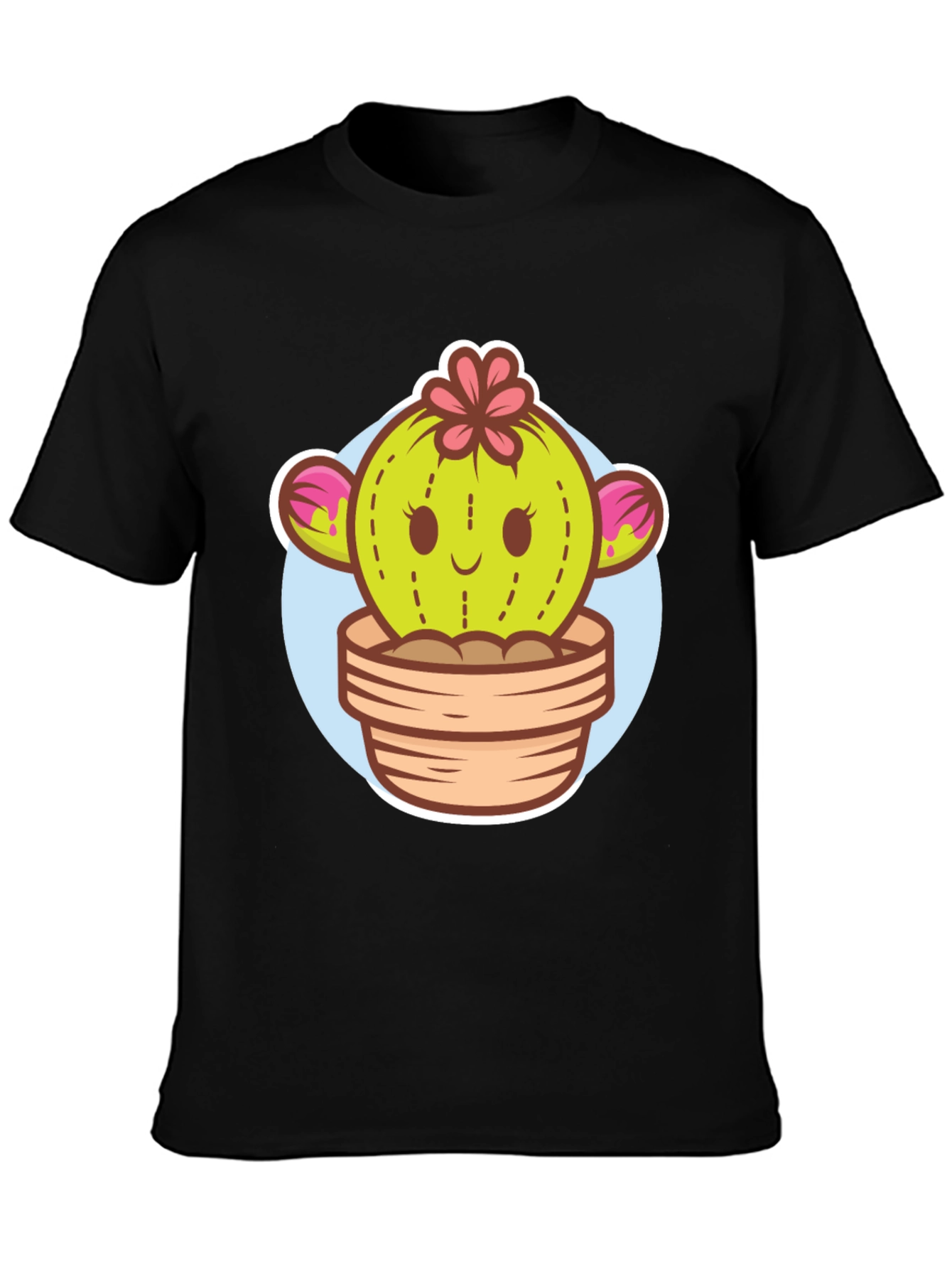 Cute Cactus Potted Plant Graphic Tee