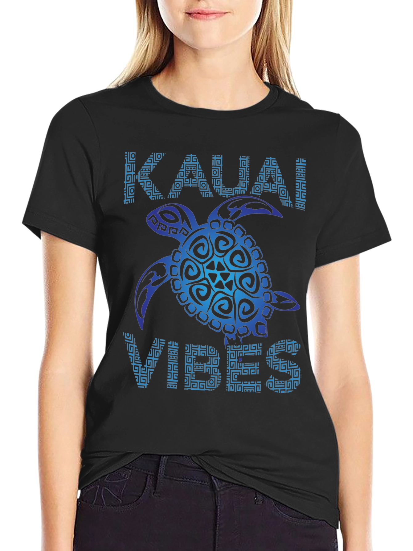 Kauai Vibes Turtle Graphic Tee - Island Style Comfort