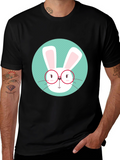 Cute Bunny with Glasses T-Shirt