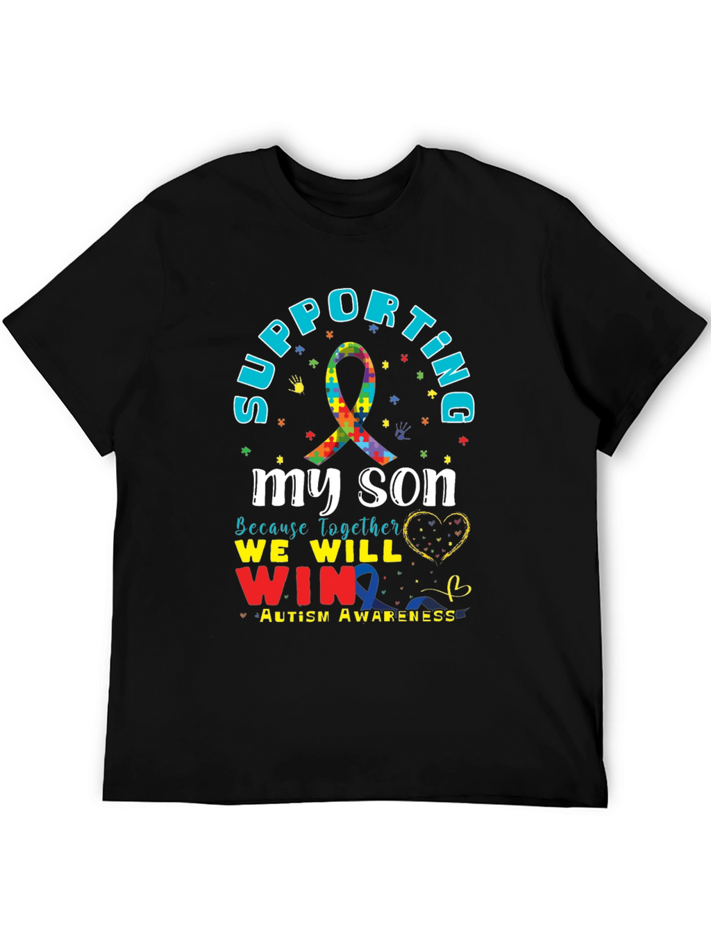 Supporting My Son Autism Awareness T-Shirt