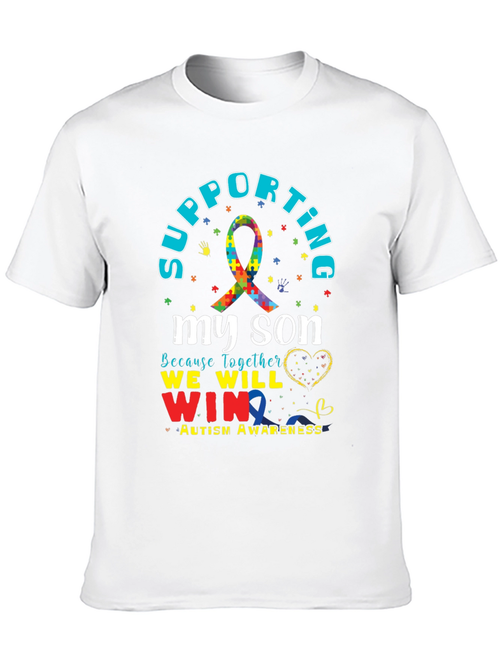 Supporting My Son Autism Awareness T-Shirt