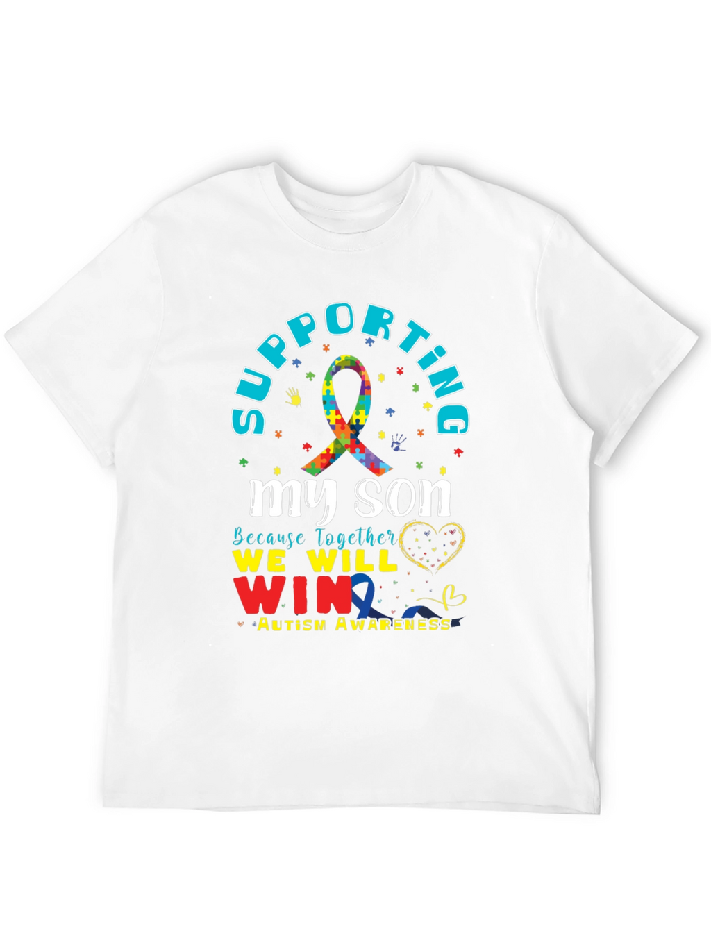 Supporting My Son Autism Awareness T-Shirt