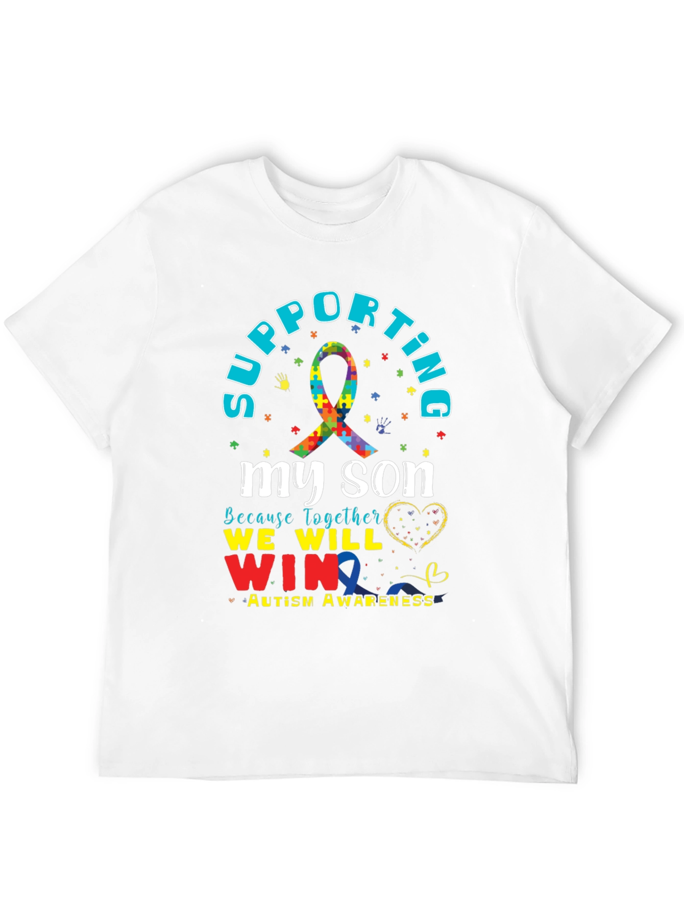 Supporting My Son Autism Awareness T-Shirt