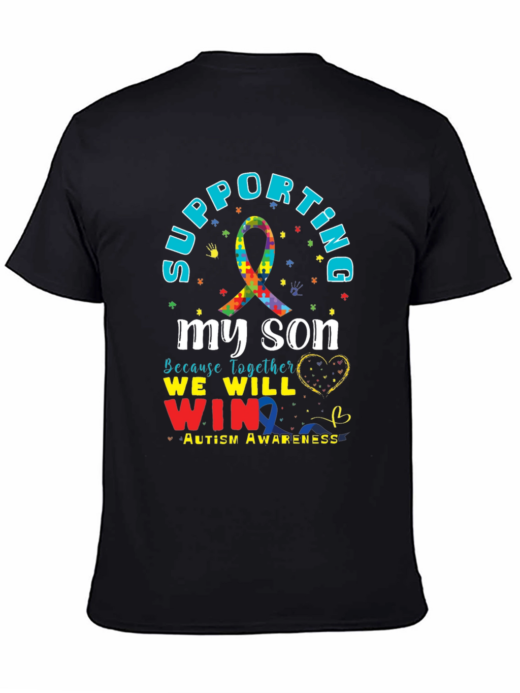 Supporting My Son Autism Awareness T-Shirt