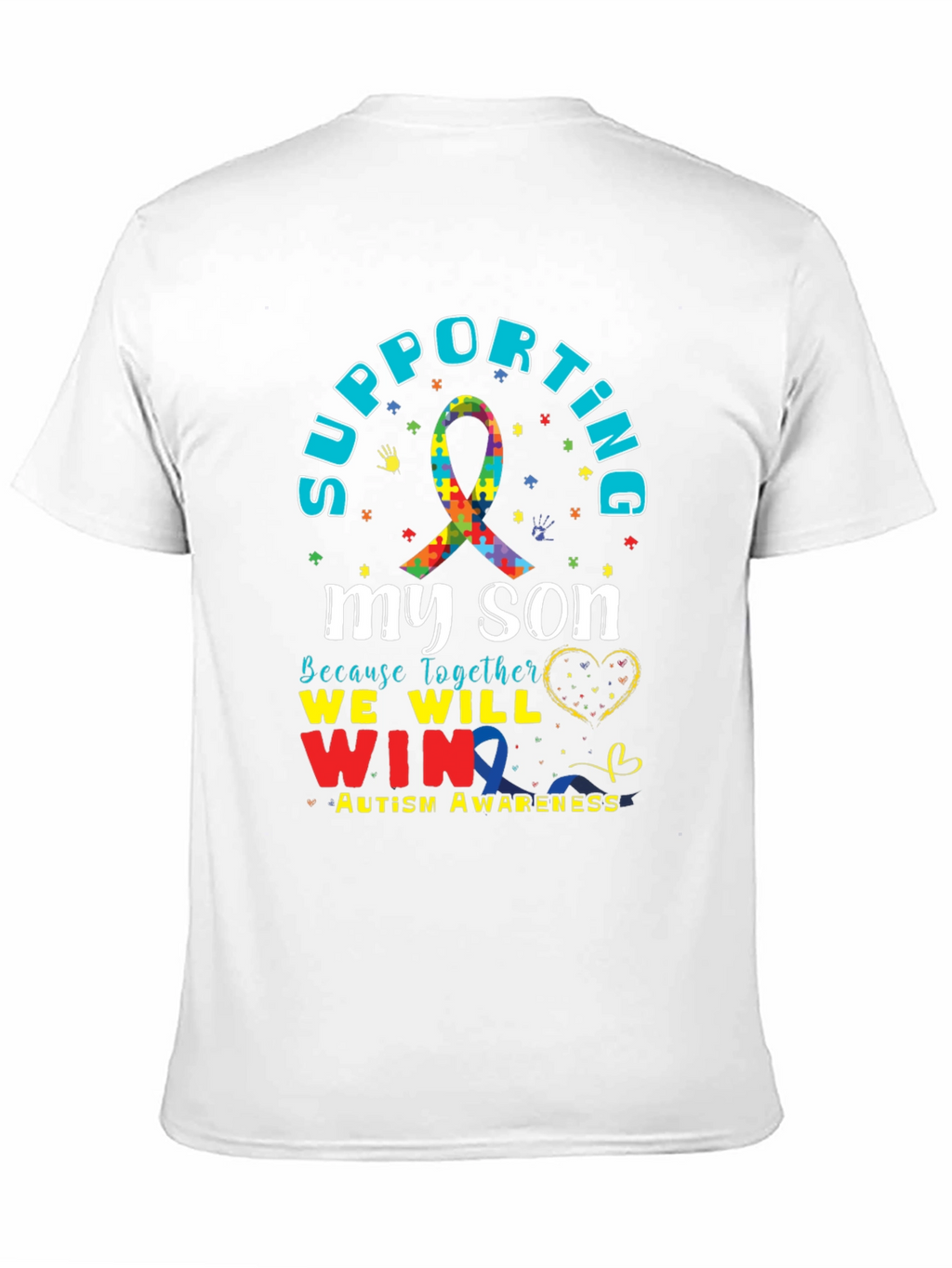 Supporting My Son Autism Awareness T-Shirt