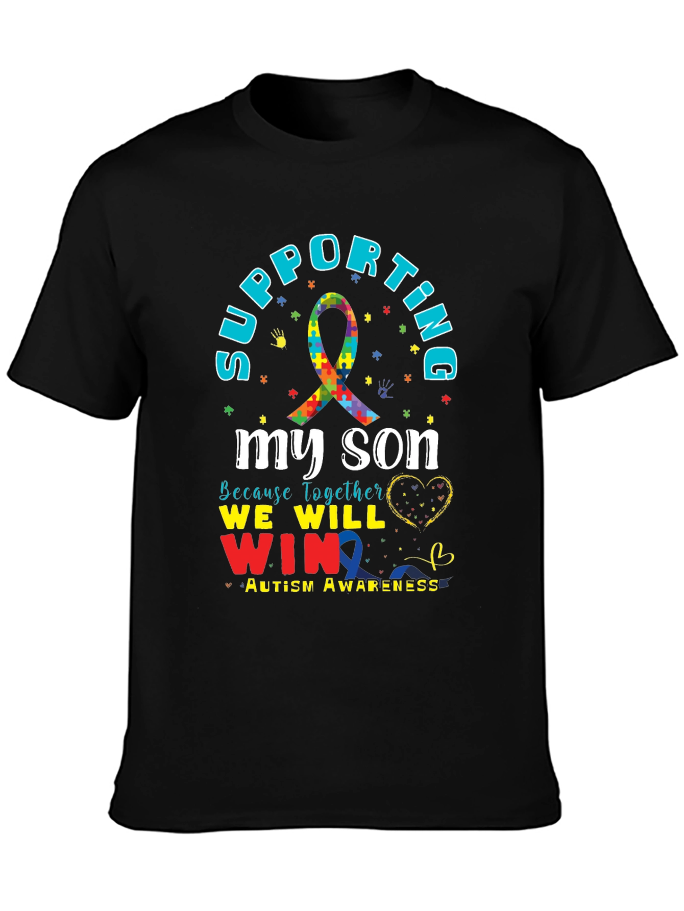 Supporting My Son Autism Awareness T-Shirt
