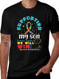 Supporting My Son Autism Awareness T-Shirt