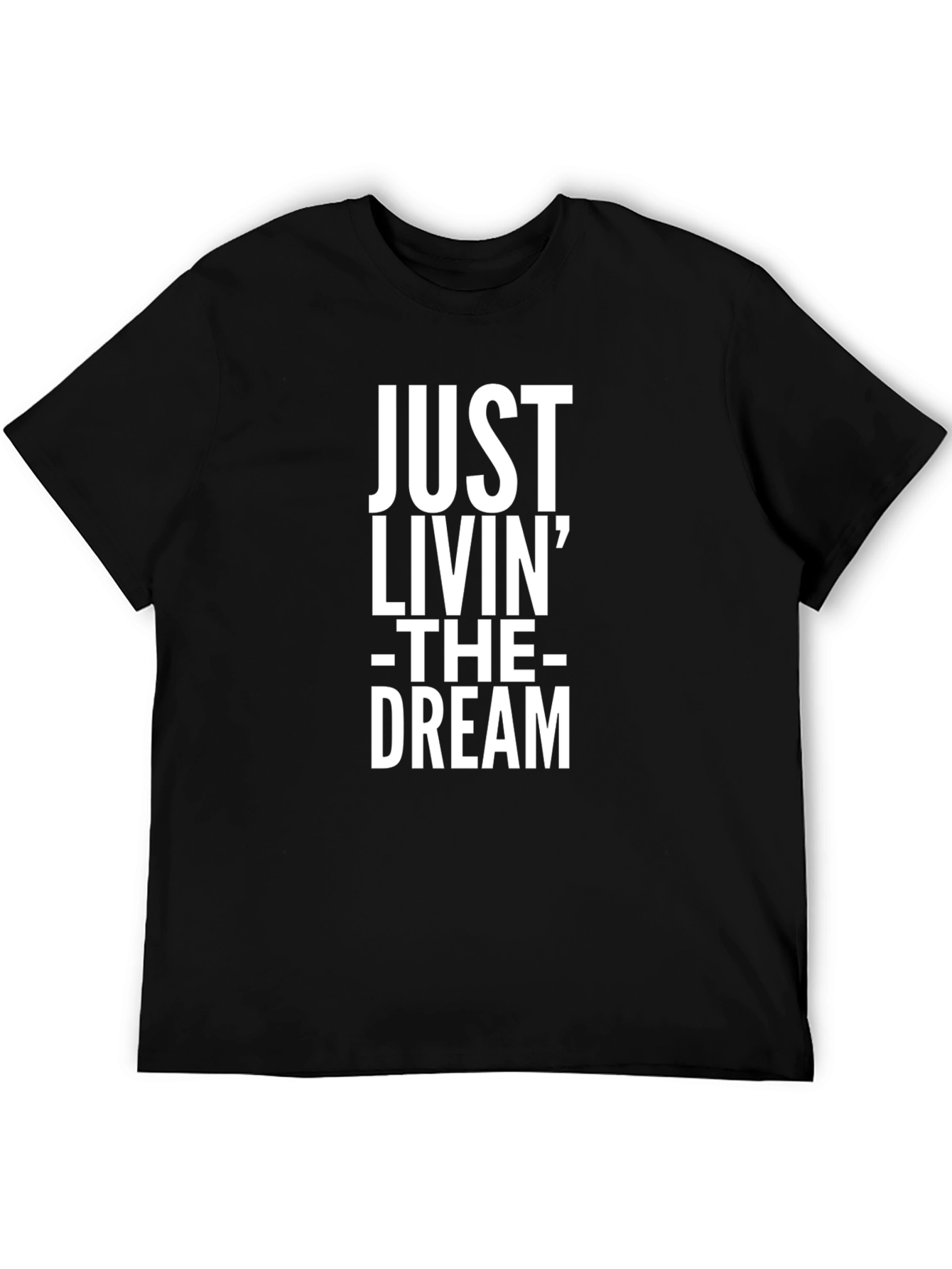 Just Livin The Dream Graphic Tee - Black