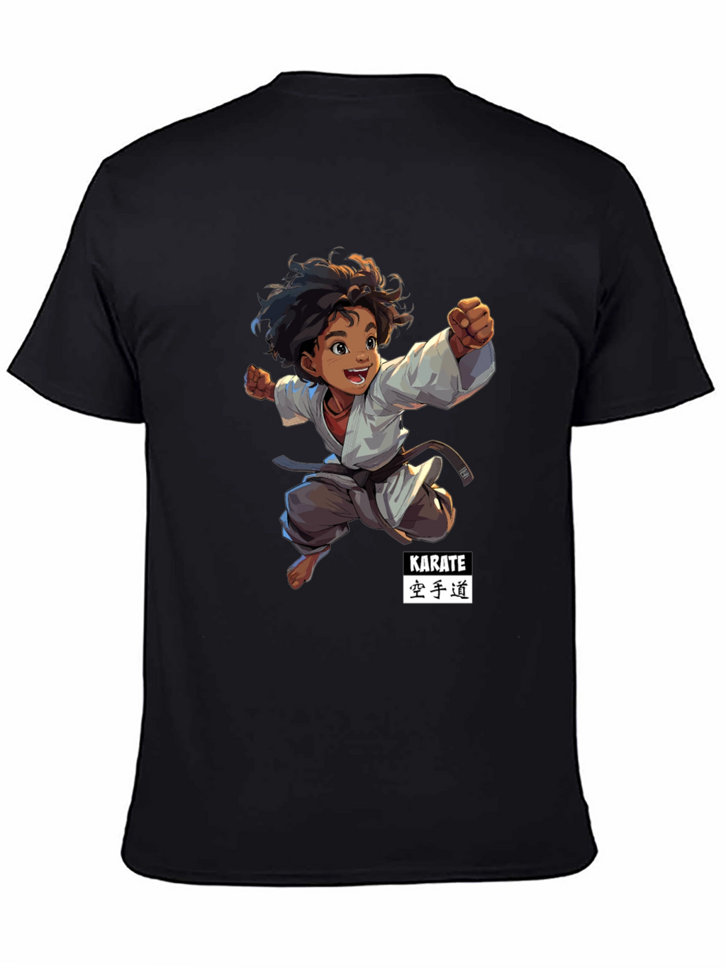 Karate Kid Black T-Shirt - Martial Arts Design