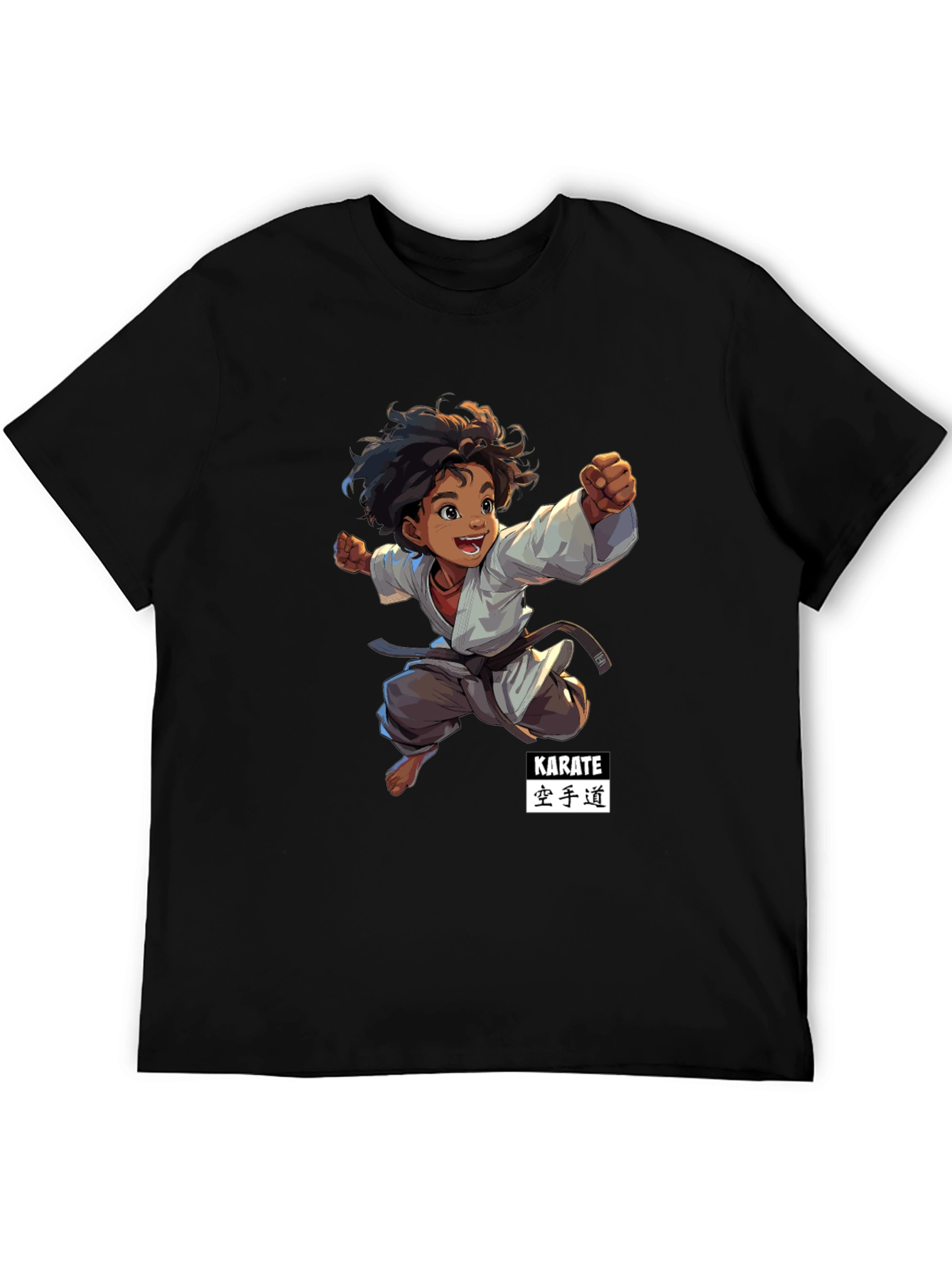 Karate Kid Black T-Shirt - Martial Arts Design