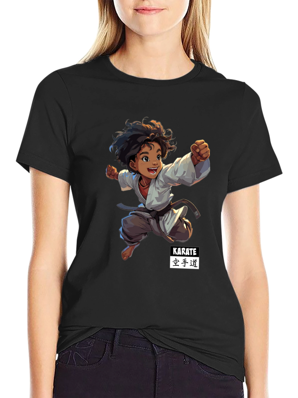Karate Kid Black T-Shirt - Martial Arts Design