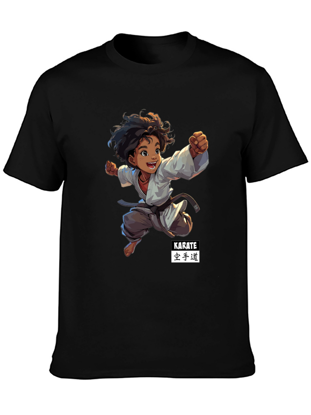 Karate Kid Black T-Shirt - Martial Arts Design