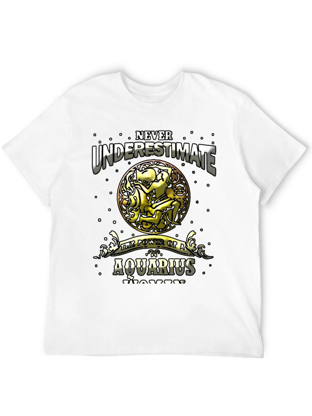 Aquarius Woman Power T-Shirt - Zodiac Gift