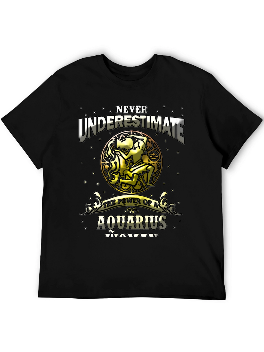 Aquarius Woman Power T-Shirt - Zodiac Gift