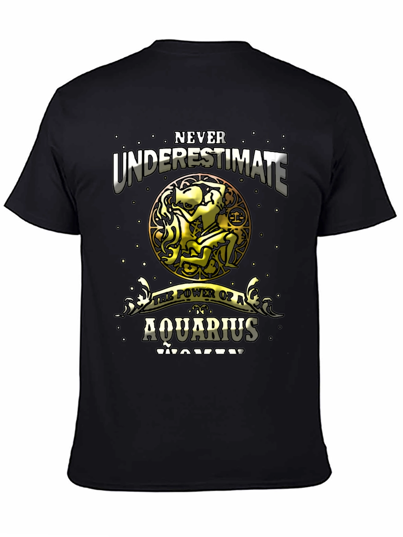 Aquarius Woman Power T-Shirt - Zodiac Gift