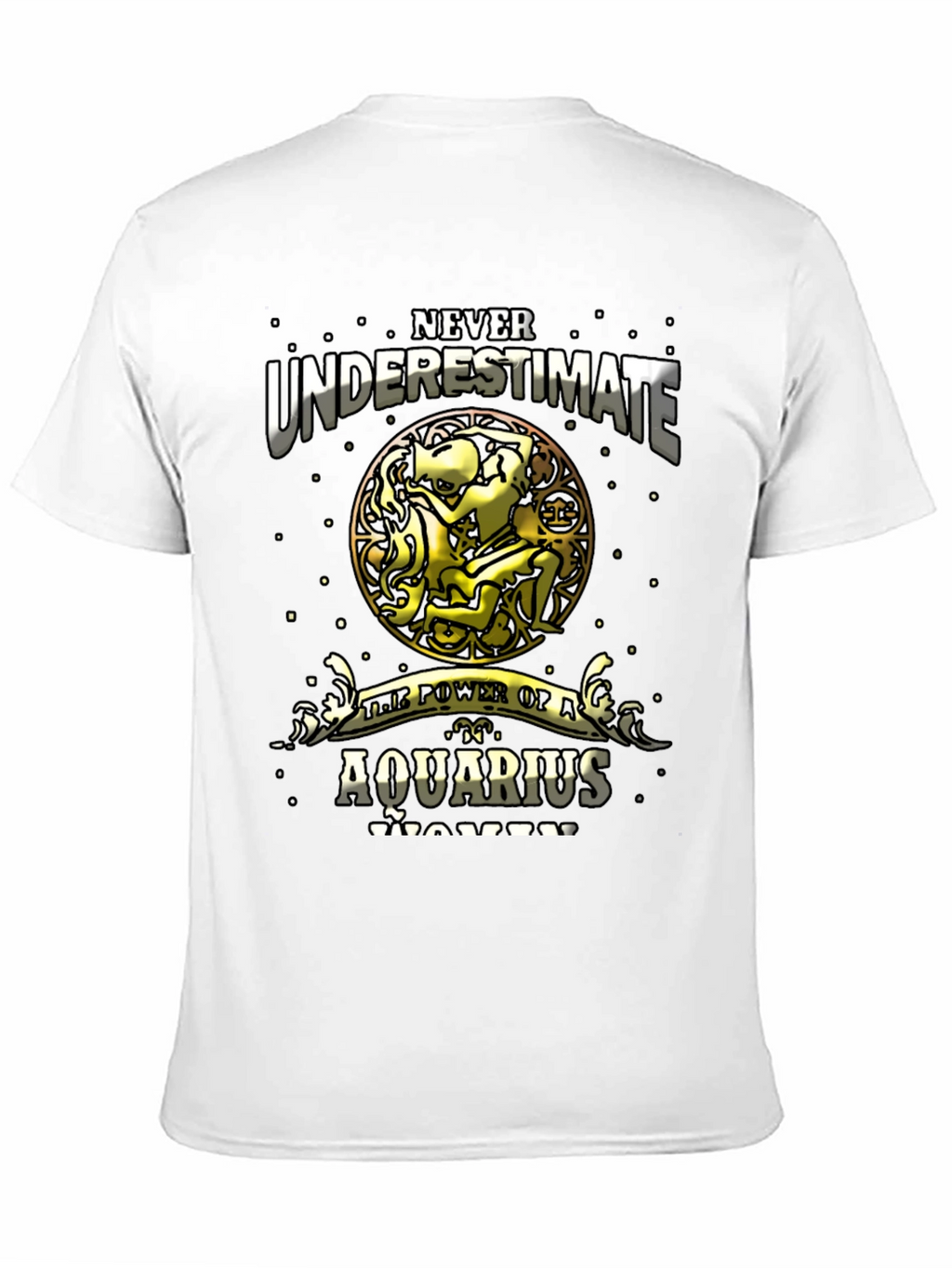 Aquarius Woman Power T-Shirt - Zodiac Gift