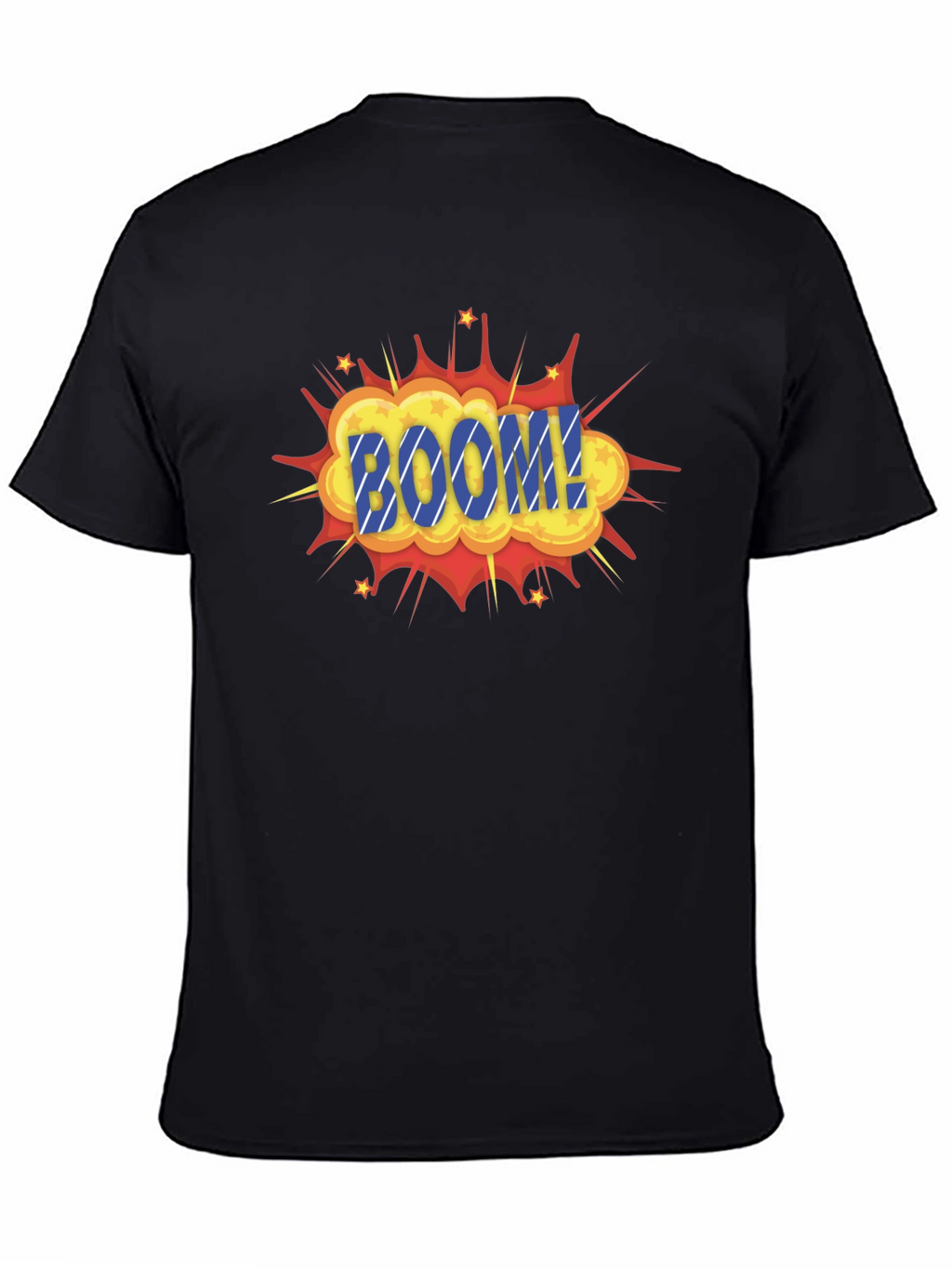 Boom Graphic Print Black T-Shirt