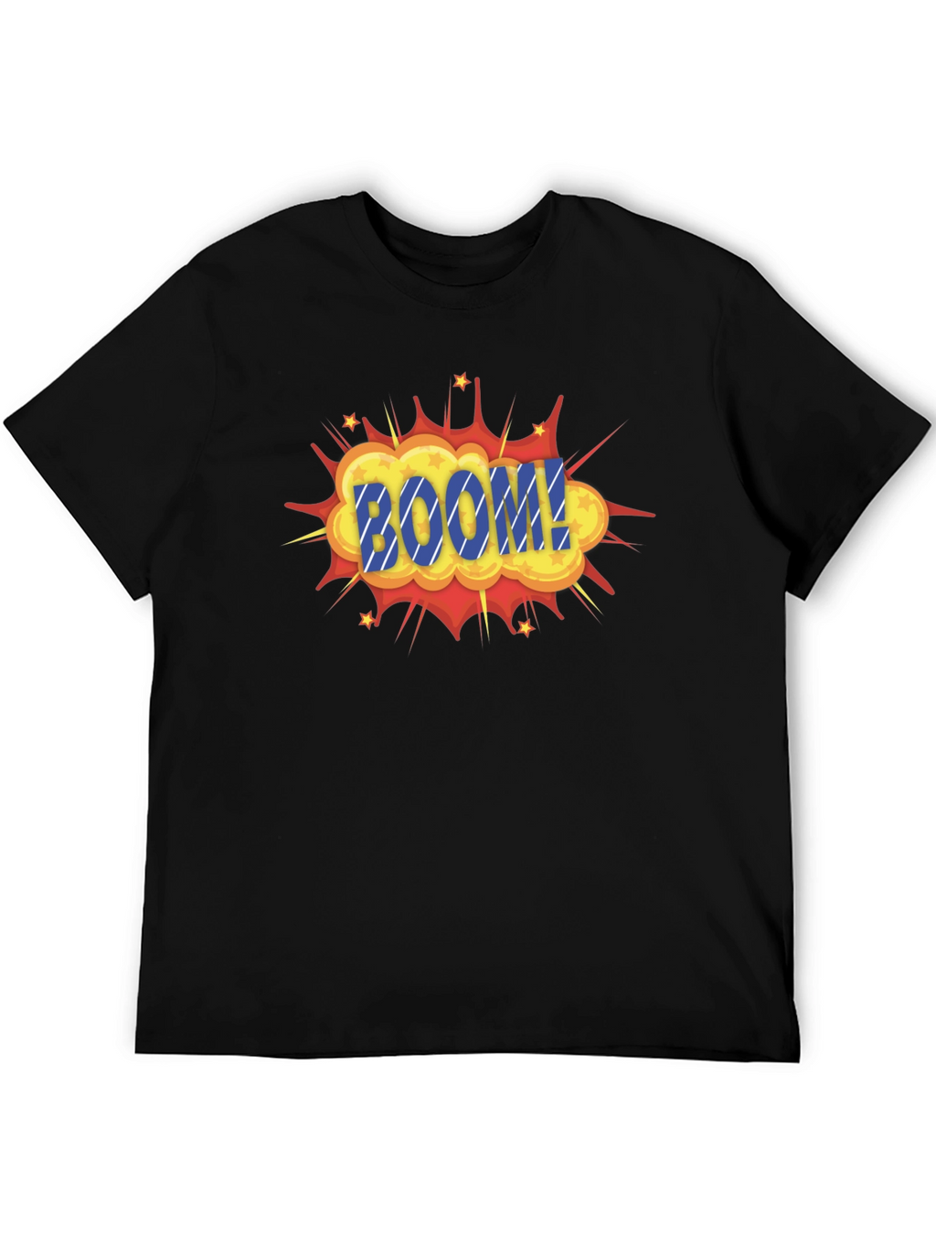 Boom Graphic Print Black T-Shirt
