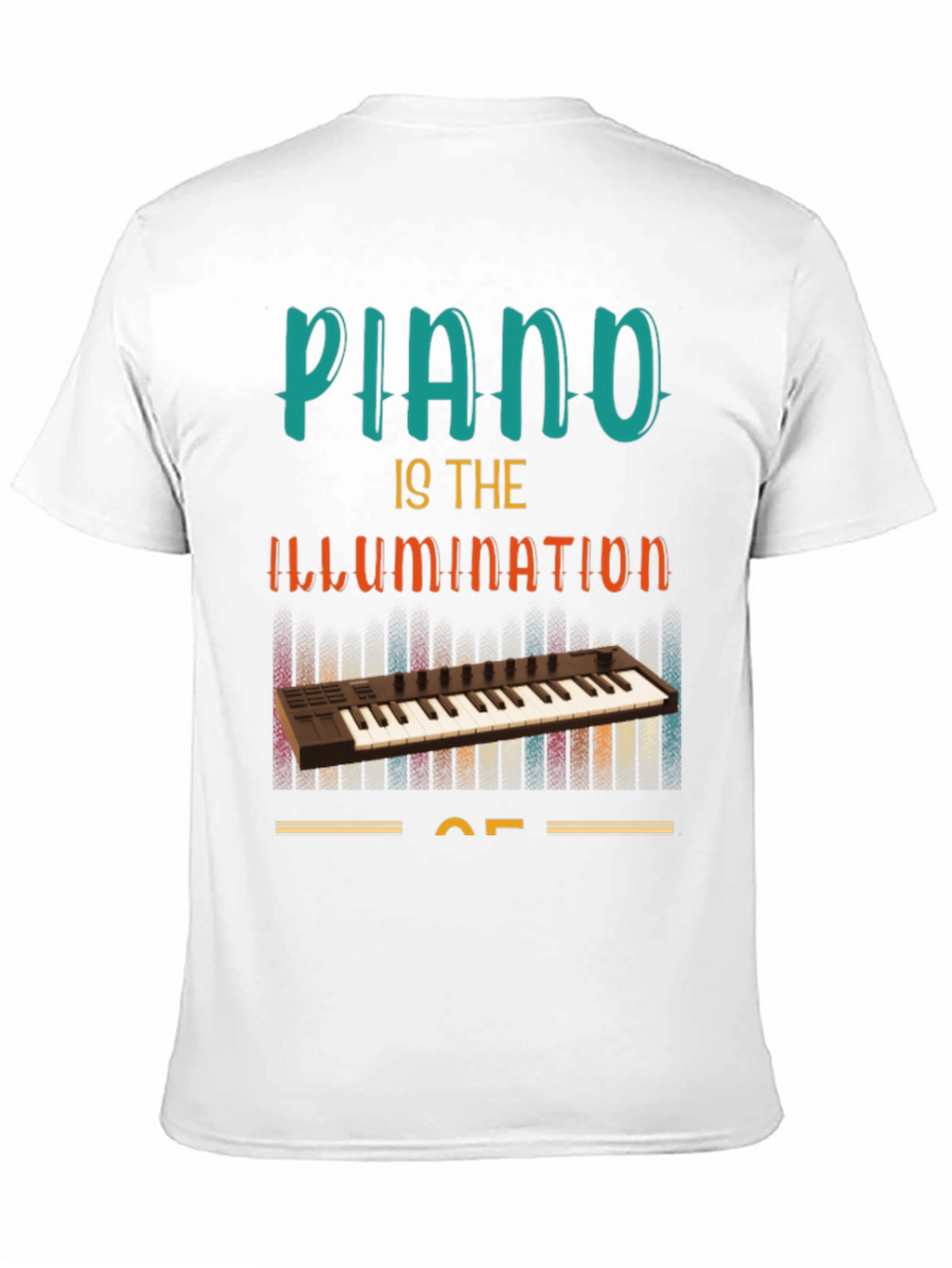 Piano Illumination T-Shirt - Music Lover Tee