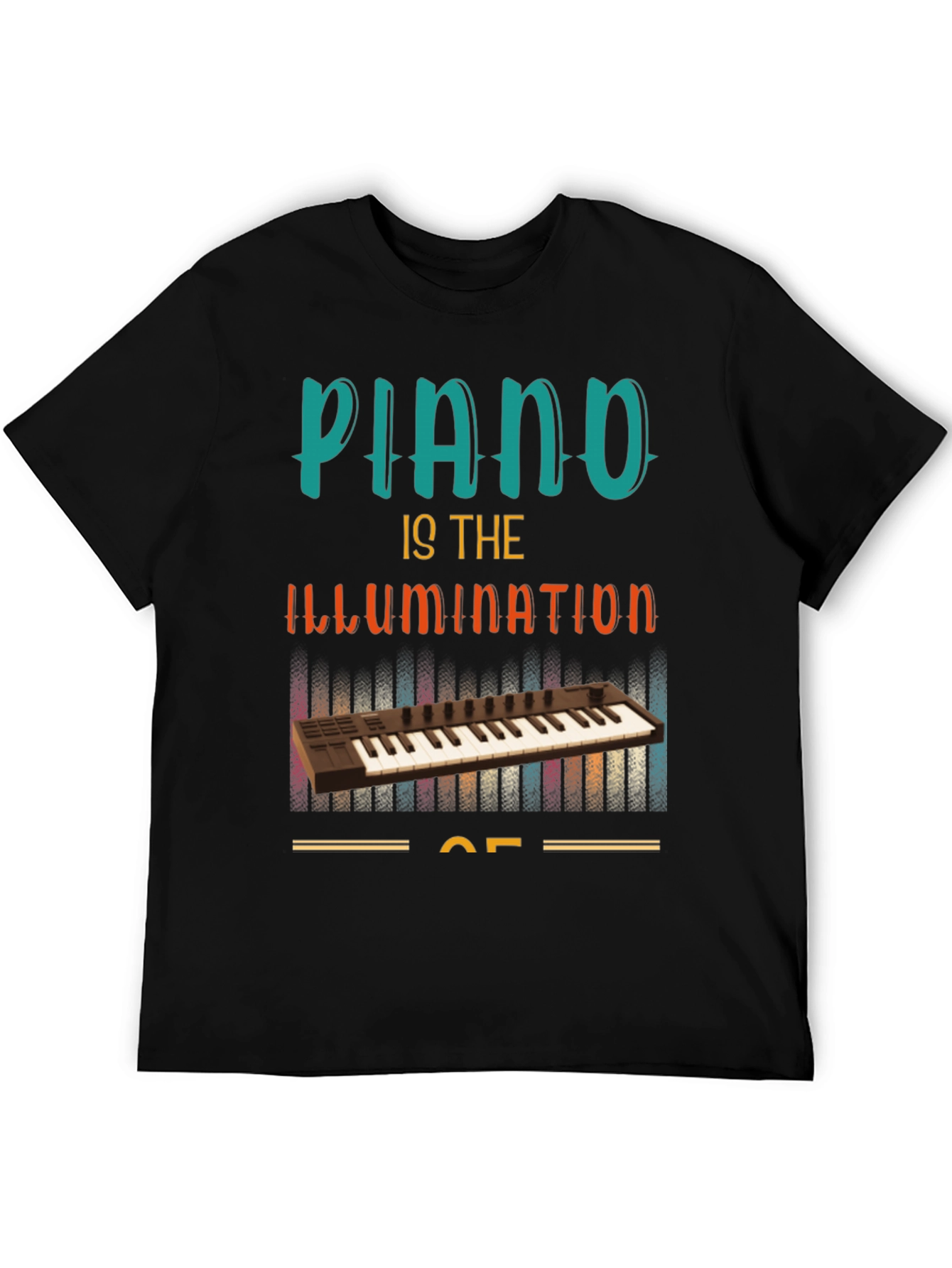 Piano Illumination T-Shirt - Music Lover Tee