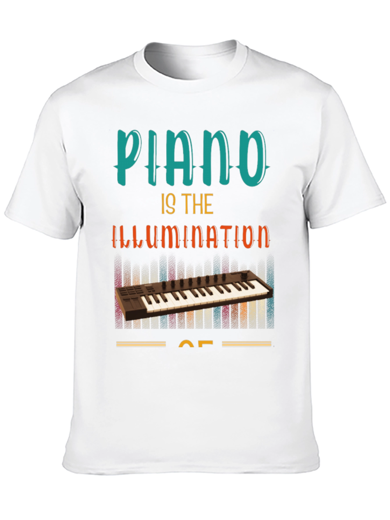 Piano Illumination T-Shirt - Music Lover Tee