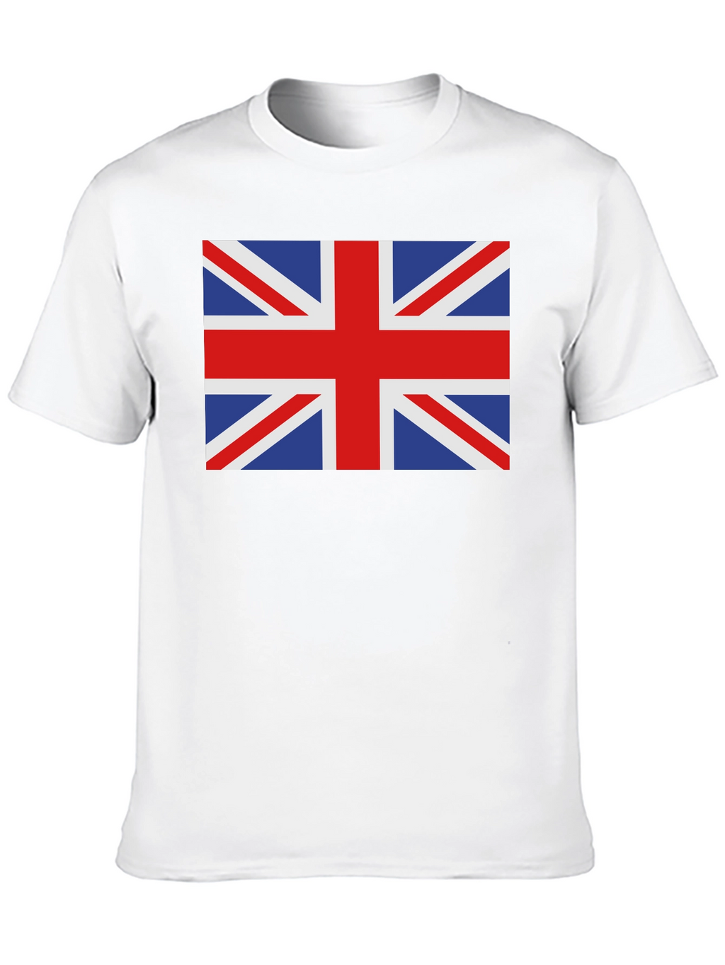 Union Jack Black Cotton T-Shirt