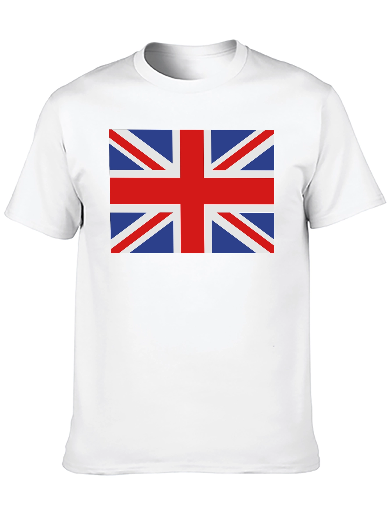 Union Jack Black Cotton T-Shirt