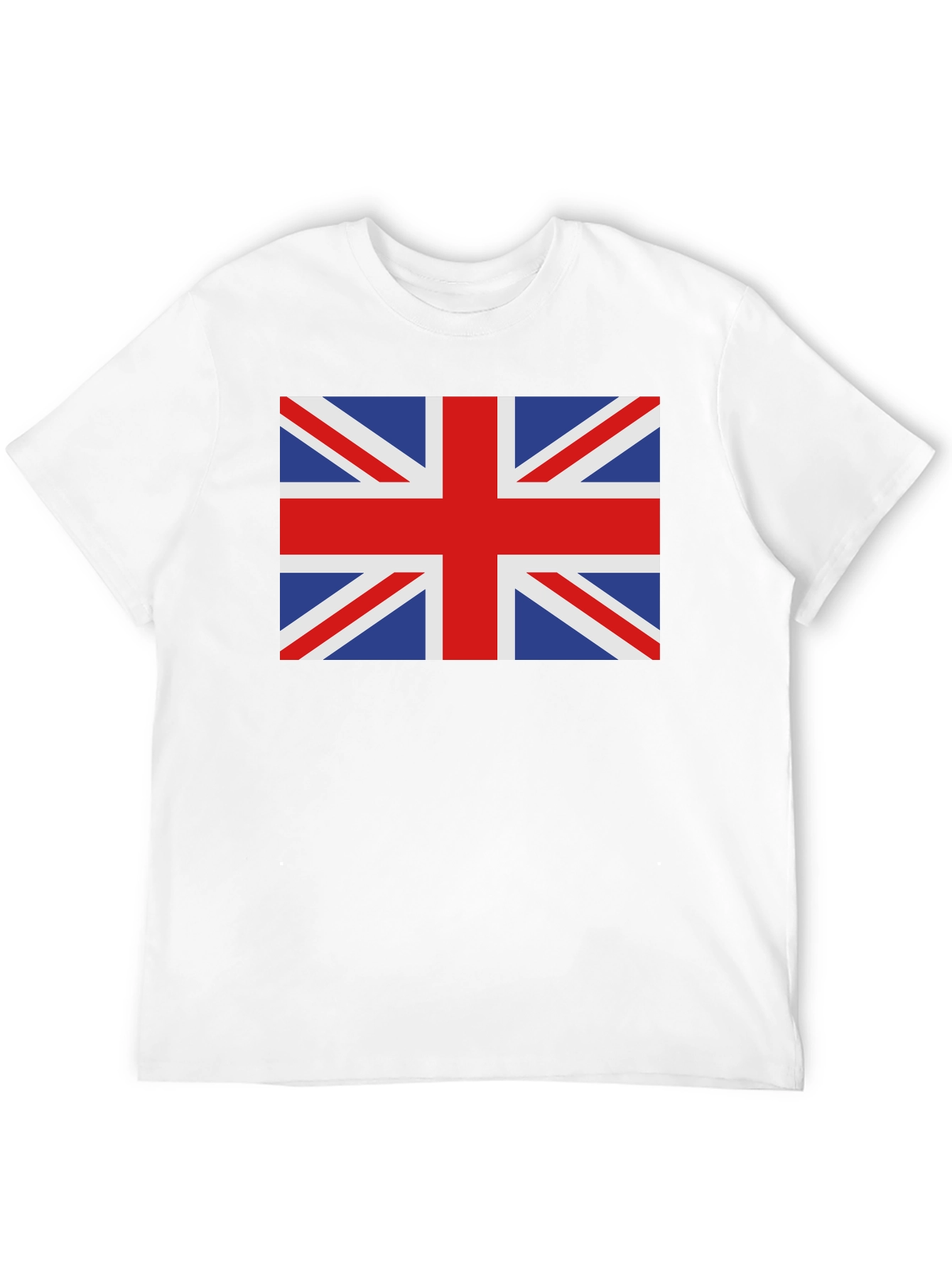 Union Jack Black Cotton T-Shirt