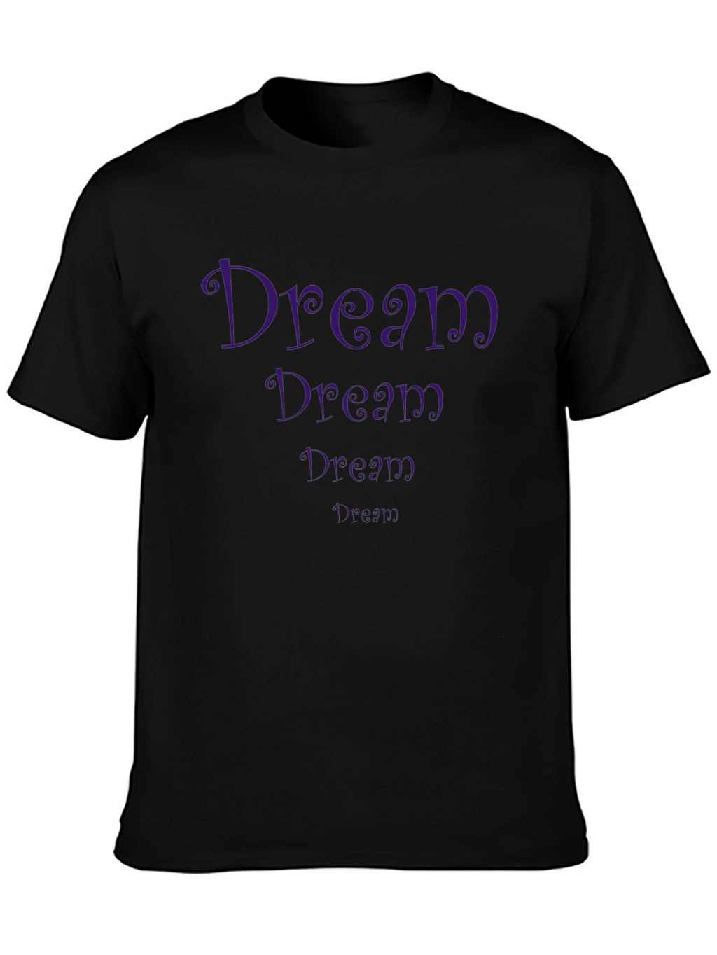 Dream Graphic Tee - Stylish Black Cotton T-Shirt