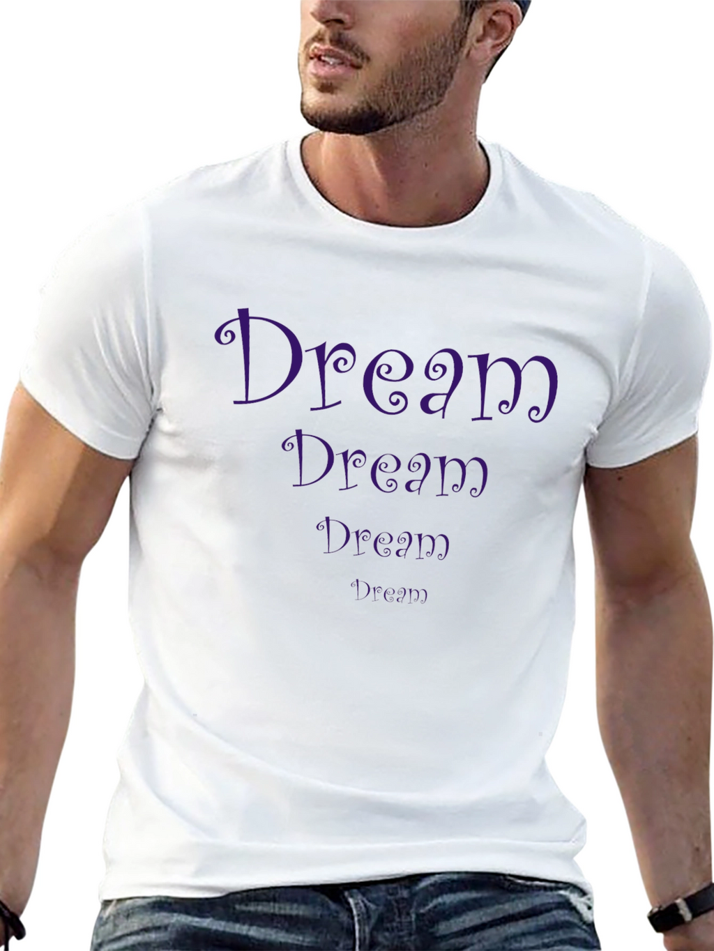 Dream Graphic Tee - Stylish Black Cotton T-Shirt