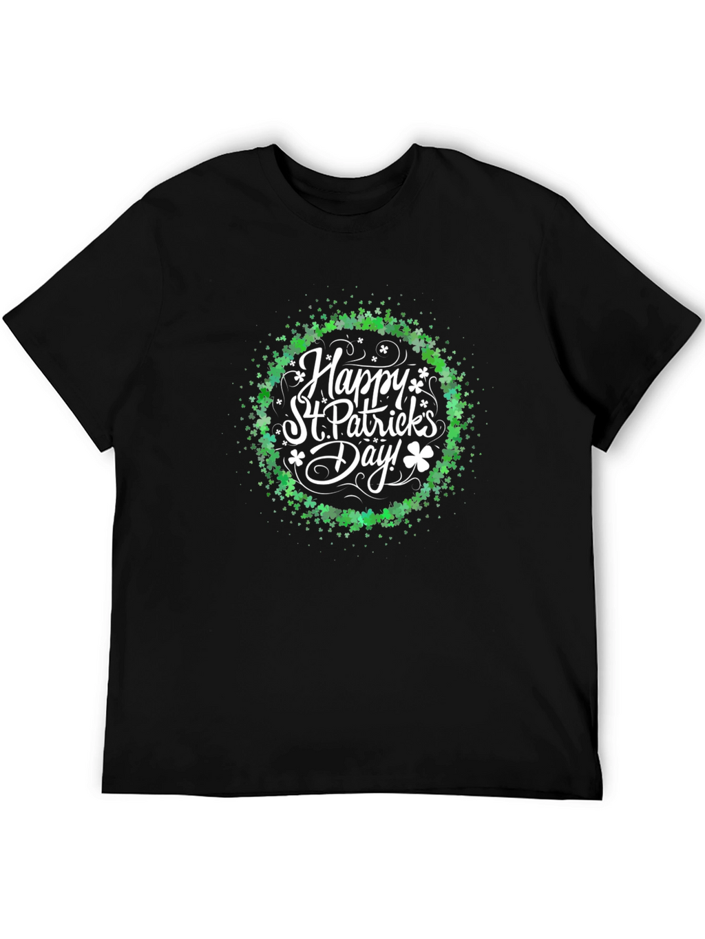 Happy St. Patricks Day Graphic Tee - Black