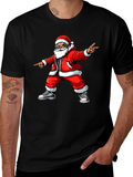 Santa Claus Graphic Tee - Holiday Cheer T-Shirt