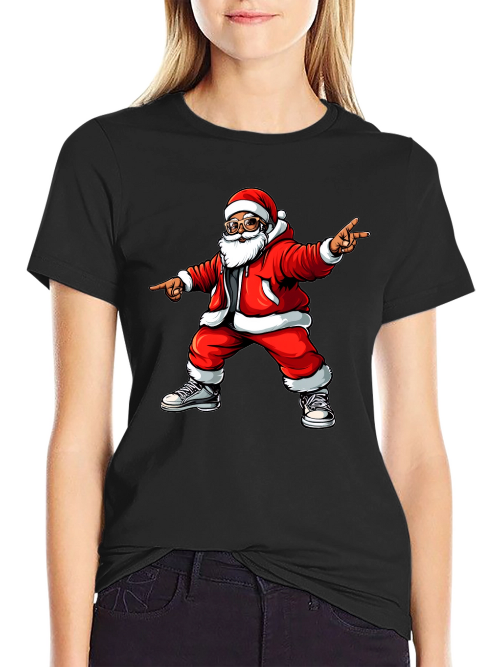 Santa Claus Graphic Tee - Holiday Cheer T-Shirt