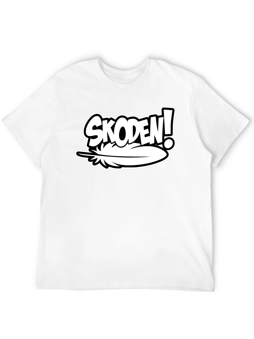 Skoden! Feather Graphic Black T-Shirt