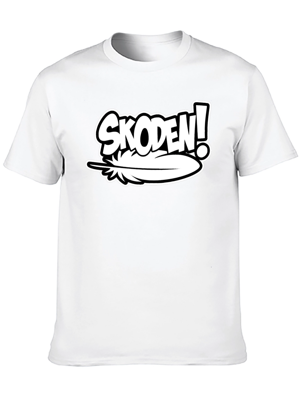 Skoden! Feather Graphic Black T-Shirt