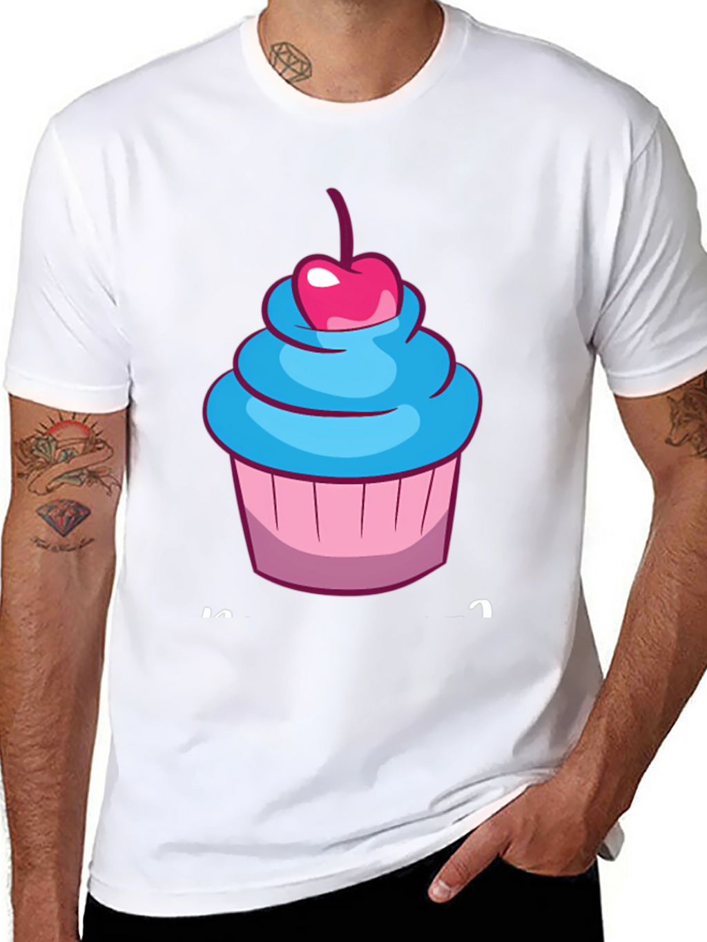 Cupcake Graphic T-Shirt - Sweet Tooth Fashion
