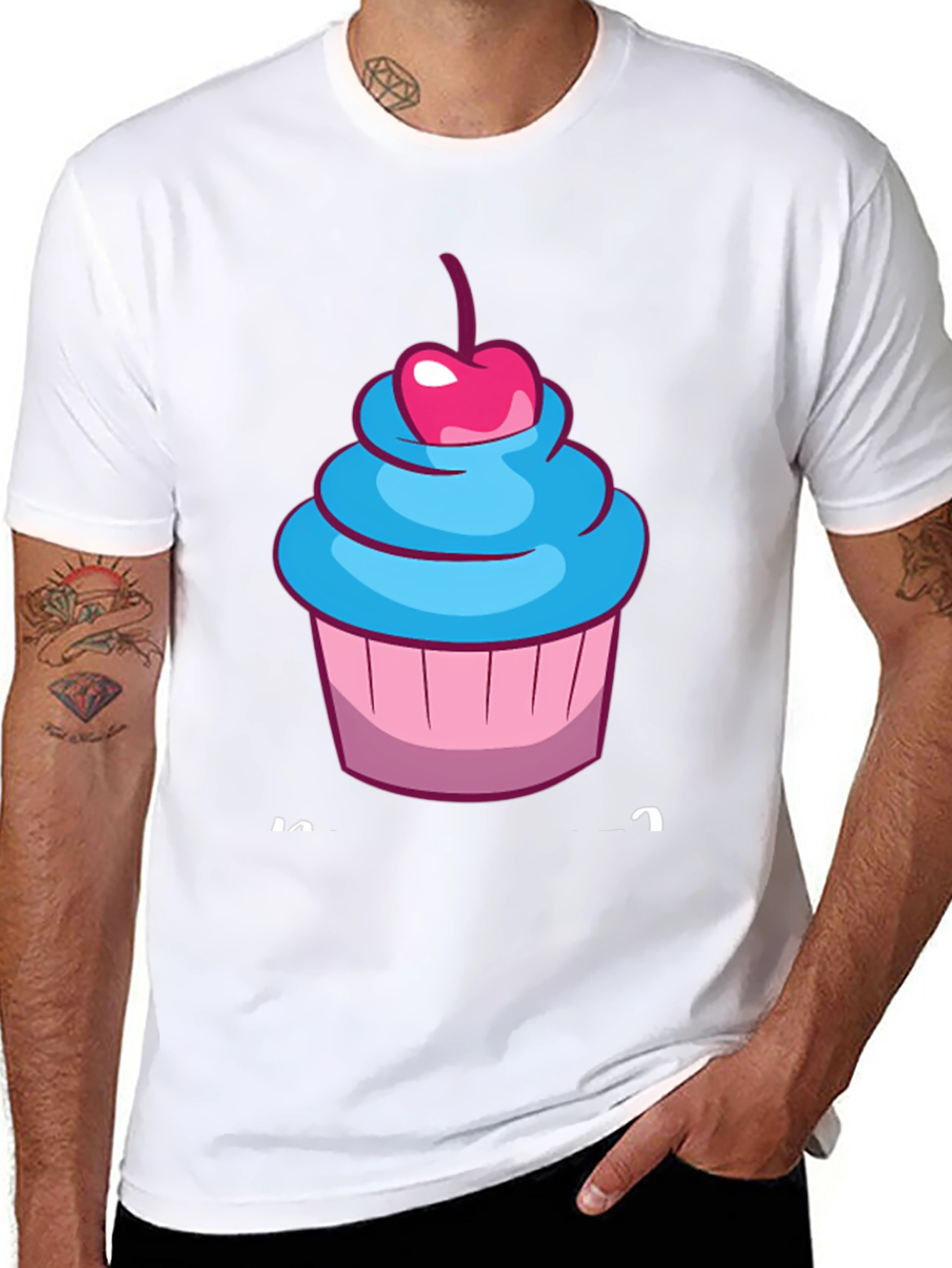 Cupcake Graphic T-Shirt - Sweet Tooth Fashion